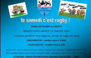 Le samedi c'est rugby!