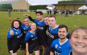 Notre belle équipe mixte de Rugby à 5 au tournoi de Lannion!