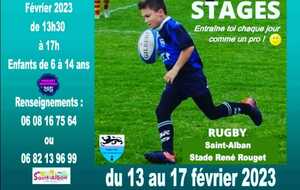 ⚠️ Stage Rugby pendant la 1ere semaine des vacances de février ⚠️